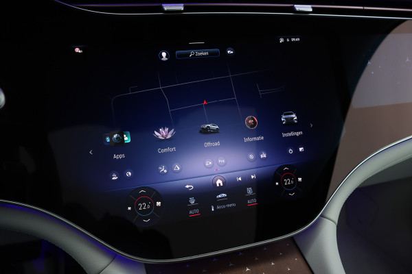 Mercedes-Benz EQS SUV 450 4MATIC AMG Line 118 kWh | Facelift | Hyperscreen | Achterasbesturing | Airmatic | Distronic+ | Massage | Burmester | Trekhaak | Verwarmd Stuurwiel | HUD | Stoelventilatie |