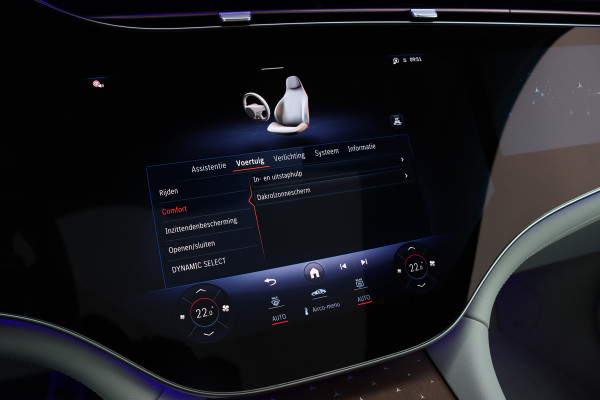Mercedes-Benz EQS SUV 450 4MATIC AMG Line 118 kWh | Facelift | Hyperscreen | Achterasbesturing | Airmatic | Distronic+ | Massage | Burmester | Trekhaak | Verwarmd Stuurwiel | HUD | Stoelventilatie |
