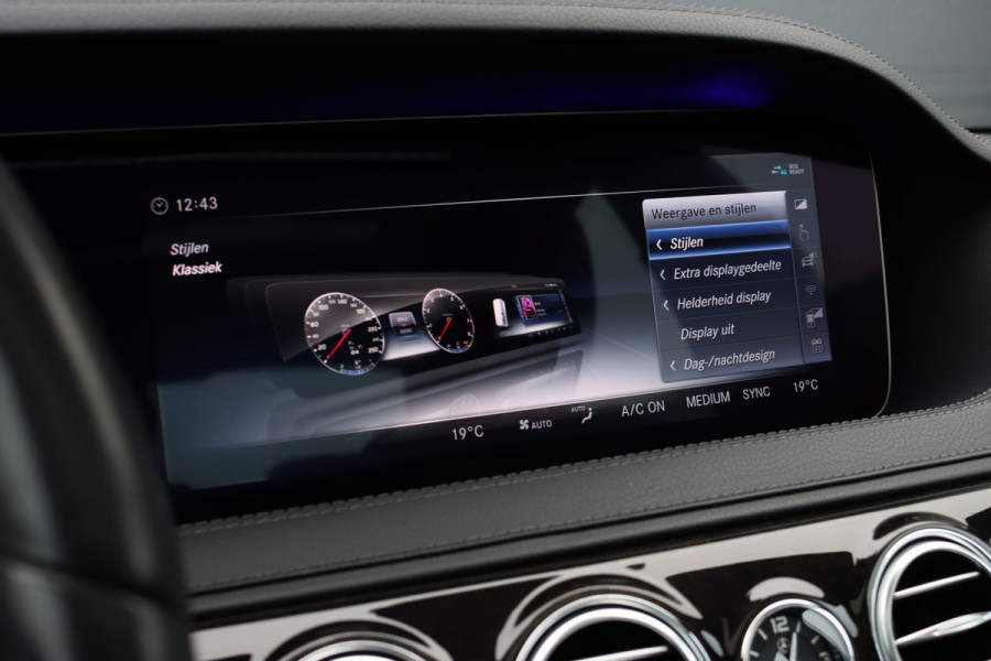 Mercedes-Benz S-Klasse 350d | Distronic+ | Memory | Massage | Burmester | Panoramadak | Stoelventilatie | HUD | Nappa Leder | Surround Camera | Trekhaak | Soft Close | Luchtkwaliteitspakket |