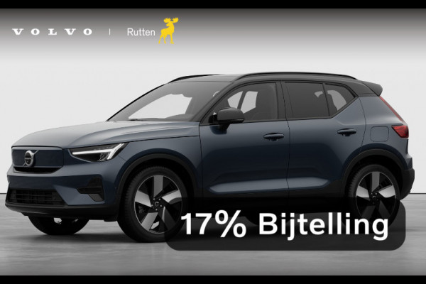 Volvo EX40 252PK Automaat Single Ext. Range Plus / Lounge Pakket / Extra getint glas / 360 Camera / 20'' velgen / Panoramadak / Zwart dak