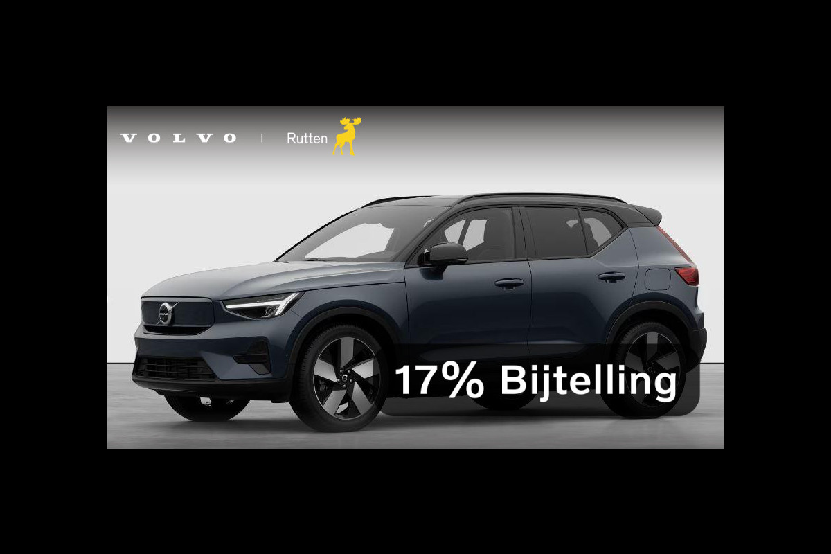 Volvo EX40 252PK Single Motor Extended Range 82 kWh Plus / Lounge Pakket / Panoramadak / 360 Camera / Extra getint glas / 20'' Velgen / Nubuck bekleding