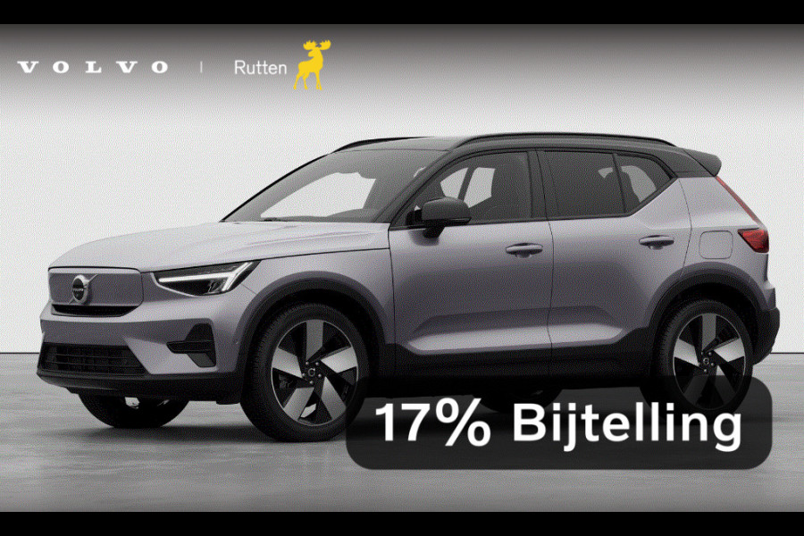 Volvo EX40 252PK Single Motor Extended Range 82 kWh Plus / Lounge Pakket / Extra getint glas / 360 Camera / 20'' velgen / Panoramadak / Zwart dak