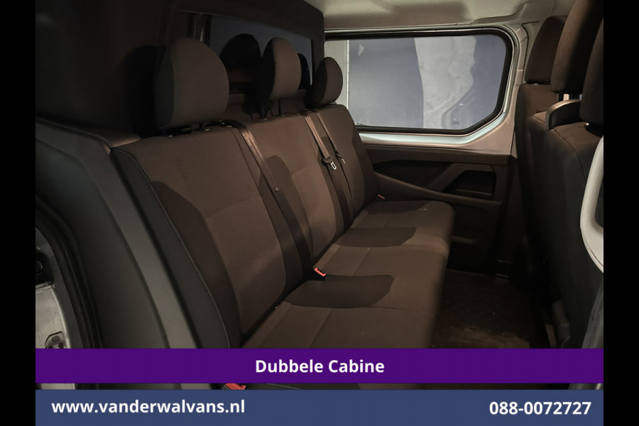 Renault Trafic 2.0 BluedCi 131pk L2H1 Dubbele Cabine Fabrieksgarantie Euro6 Airco | 6-Zits | Navigatie | LED | Camera | Cruisecontrol 2500kg Trekhaak, Parkeersensoren