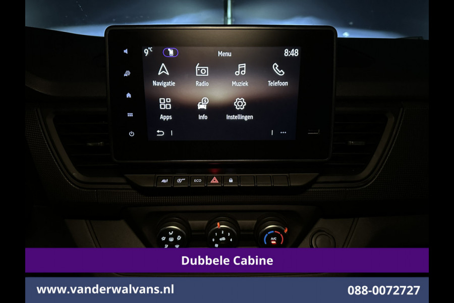 Renault Trafic 2.0 BluedCi 131pk L2H1 Dubbele Cabine Fabrieksgarantie Euro6 Airco | 6-Zits | Navigatie | LED | Camera | Cruisecontrol 2500kg Trekhaak, Parkeersensoren