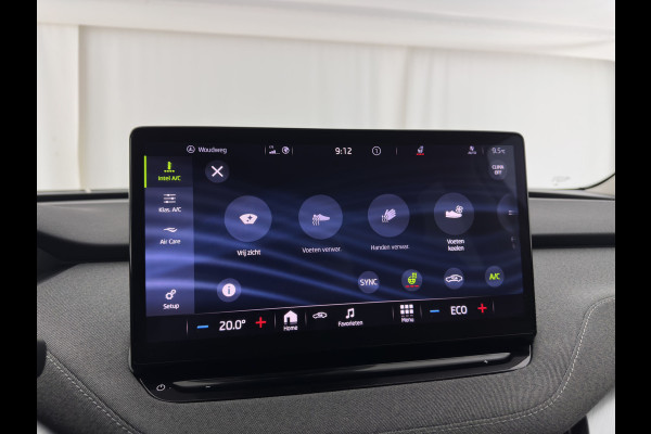 Škoda ENYAQ iV 80 {SOH-90%} [ 3-Fase ] (INCL-BTW) *LEATHER-FABRIC | FULL-LED | DIGI-COCKPIT | CAMERA | KEYLESS | NAVI-FULLMAP | AMBIENT-LIGHT | ECC | HEATED-COMFORTSEATS | DAB+ | PDC | CRUISE | CARPLAY | TOWBAR | 19"ALU*