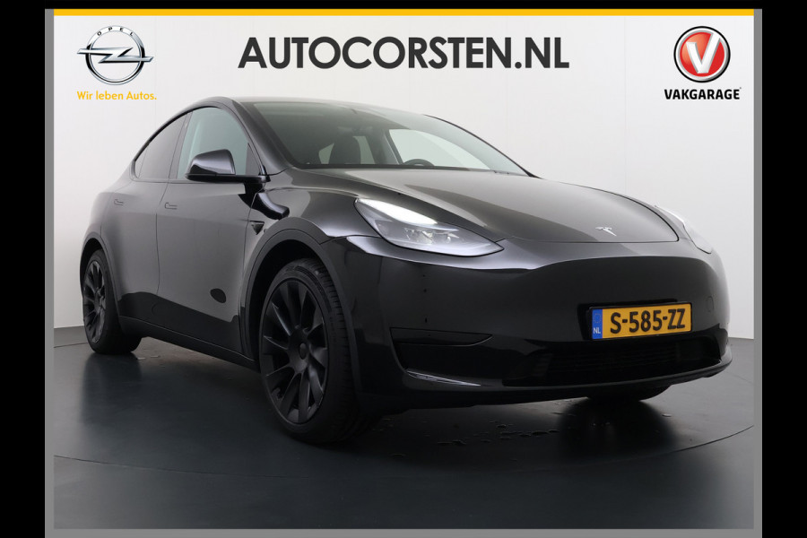 Tesla Model Y RWD LFP-Accu SOH 97% Lmv 20" Warmtepomp Adap.Cruise Navi Ecc Camera's Panoramadak Autopilot Stoel+Stuur+Achterbank Verwarming Elek.Achterklep Dodehoek detector Draadloze telefoonlader Origineel Nederlandse Auto