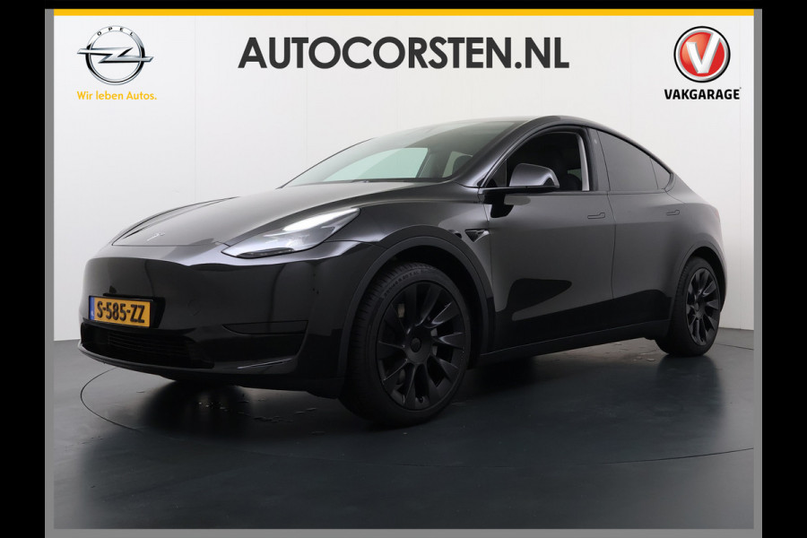 Tesla Model Y RWD LFP-Accu SOH 97% Lmv 20" Warmtepomp Adap.Cruise Navi Ecc Camera's Panoramadak Autopilot Stoel+Stuur+Achterbank Verwarming Elek.Achterklep Dodehoek detector Draadloze telefoonlader Origineel Nederlandse Auto