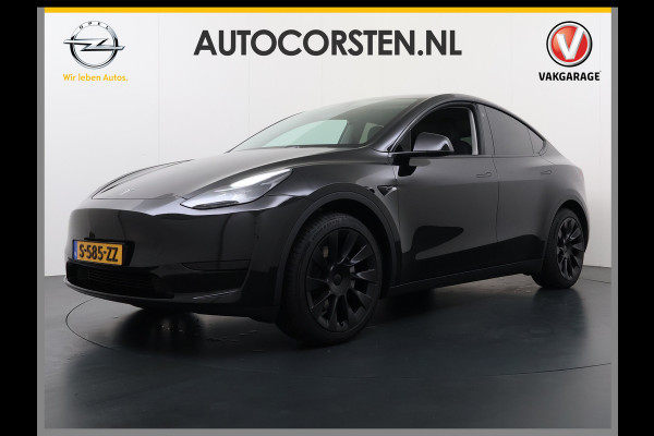 Tesla Model Y RWD LFP-Accu SOH 97% Lmv 20" Warmtepomp Adap.Cruise Navi Ecc Camera's Panoramadak Autopilot Stoel+Stuur+Achterbank Verwarming Elek.Achterklep Dodehoek detector Draadloze telefoonlader Origineel Nederlandse Auto