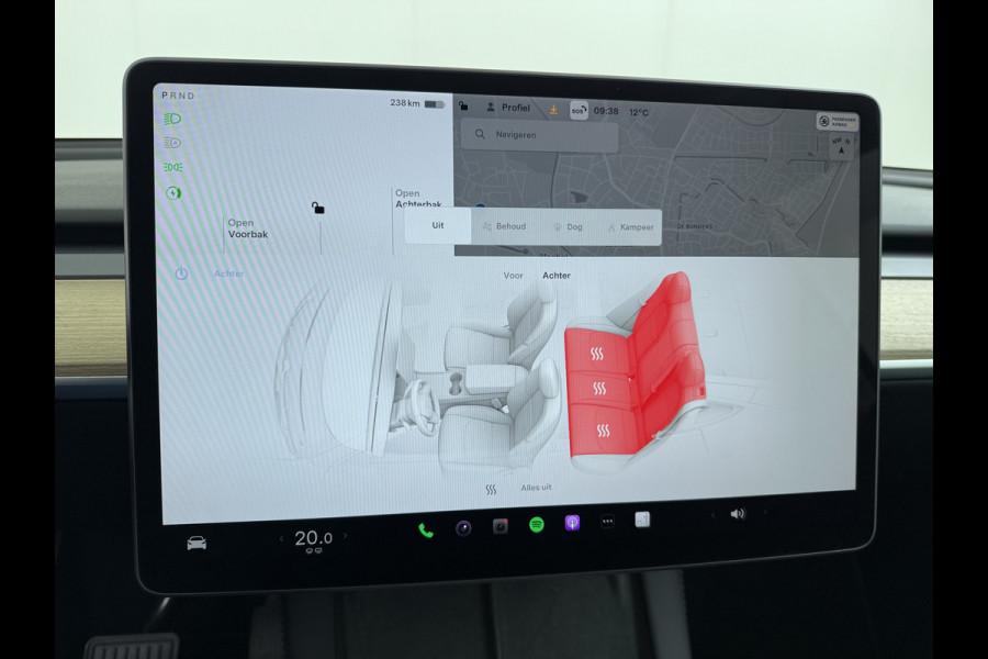Tesla Model Y RWD LFP-Accu SOH 97% Lmv 20" Warmtepomp Adap.Cruise Navi Ecc Camera's Panoramadak Autopilot Stoel+Stuur+Achterbank Verwarming Elek.Achterklep Dodehoek detector Draadloze telefoonlader Origineel Nederlandse Auto