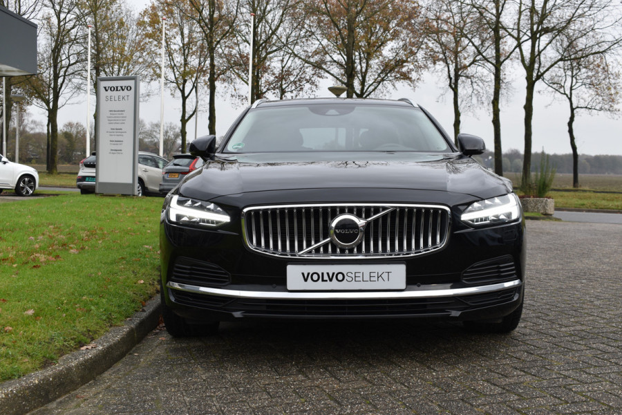 Volvo V90 T8 AWD 390PK Plug-in Hybrid Inscription | H&K | ACC | BLIS | Trekhaak | Camera | Stuurverwarming | Leder