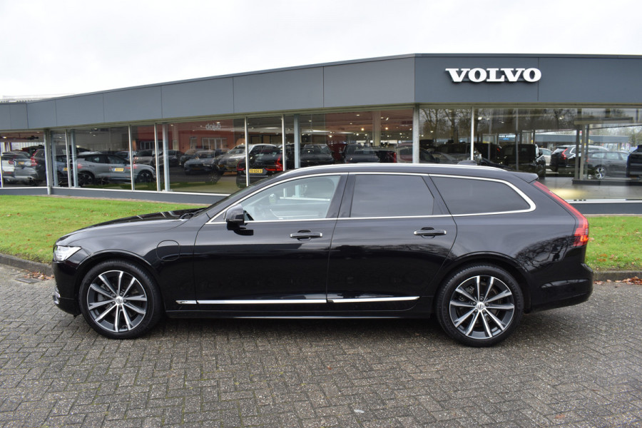 Volvo V90 T8 AWD 390PK Plug-in Hybrid Inscription | H&K | ACC | BLIS | Trekhaak | Camera | Stuurverwarming | Leder