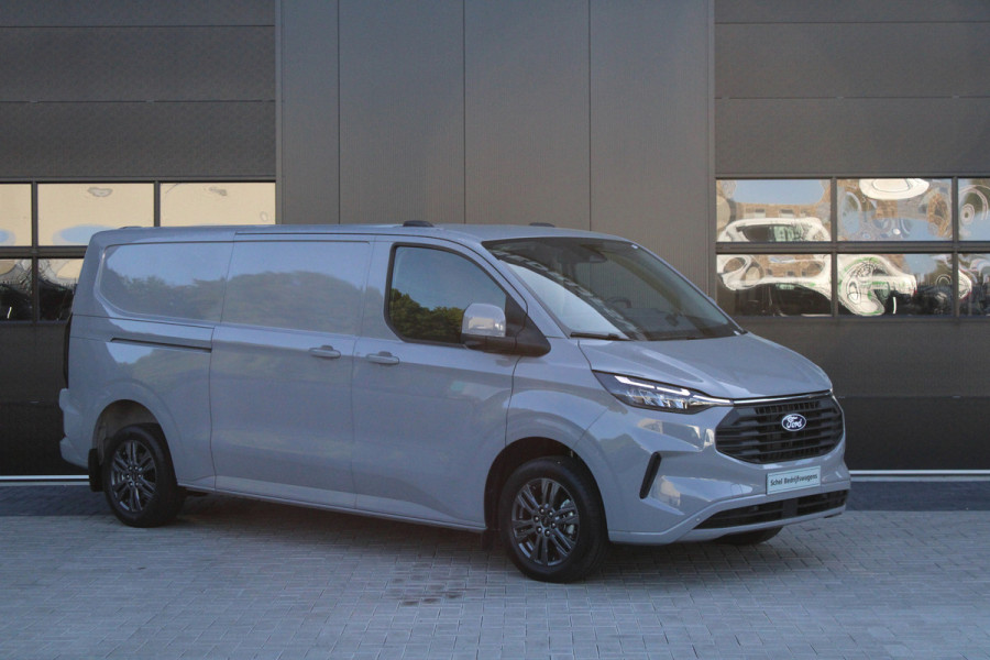 Ford Transit Custom 320 2.0 TDCI L2H1 Limited 170pk - 1+1 Stoelopstelling - 2x Schuifdeur - Adaptive Cruise - Verwarmd stuur - Blind spot - Navigati