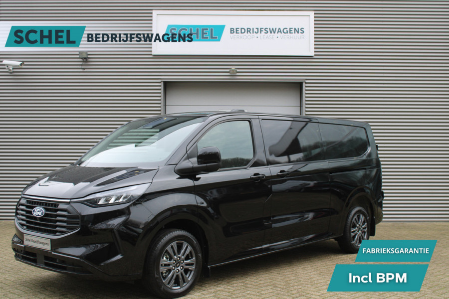 Ford Transit Custom 320 2.0 TDCI L2H1 Limited 170pk - 1+1 Stoelopstelling - 2x Schuifdeur - Adaptive Cruise - Verwarmd stuur - Blind spot - Navigati