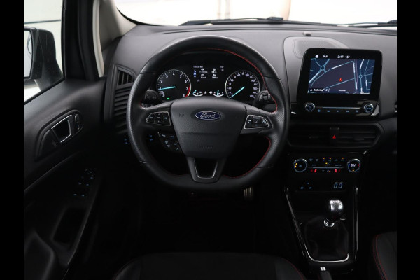 Ford EcoSport 1.0 EcoBoost ST-Line | Stoelverwarming | Camera | Carplay | B&O Sound | Navigatie | 18'' | Climate control | Leder/Alcantara | Cruise control | Bluetooth | Keyless