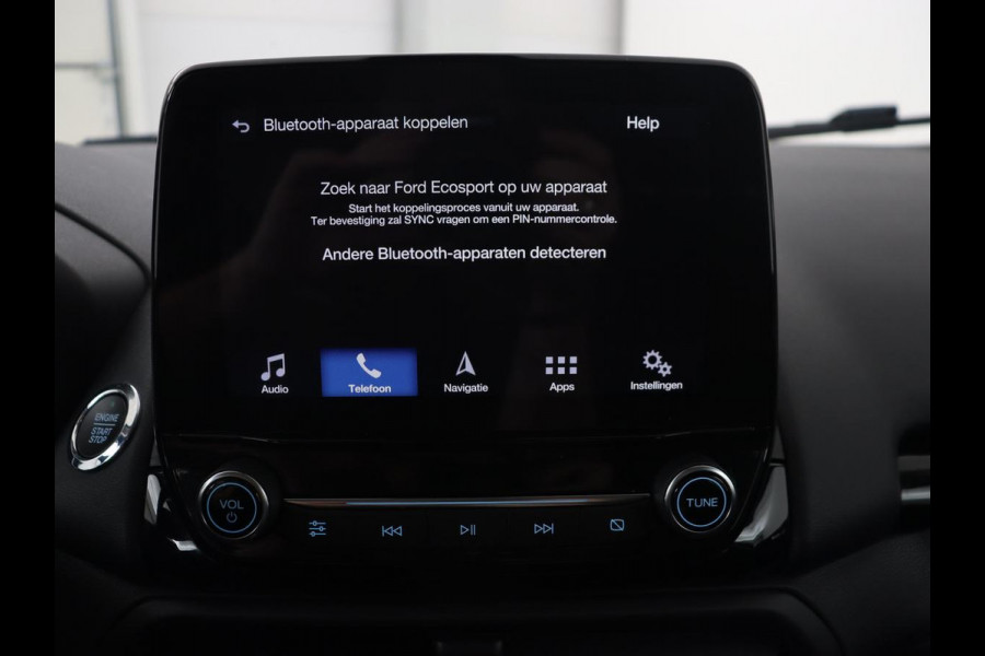 Ford EcoSport 1.0 EcoBoost ST-Line | Stoelverwarming | Camera | Carplay | B&O Sound | Navigatie | 18'' | Climate control | Leder/Alcantara | Cruise control | Bluetooth | Keyless