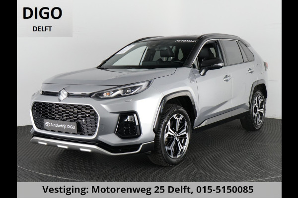Toyota RAV4 2.5 PLUG-IN AWD STYLE SUZUKI ACROSS 1e EIG. GARANTIE 3-2033.*BI-TONE BODY PACK.HALF LEDER.STOELVERWARMING. CARPLAY. CAMERA.