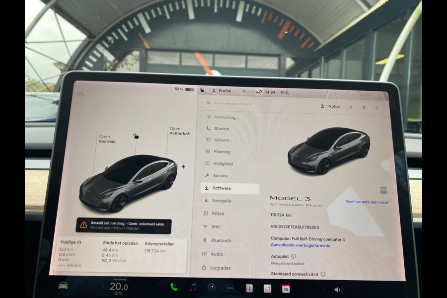 Tesla Model 3 Standard RWD Plus 60 kWh 85% SOH Trekhaak (1.000kg) Rijklaarprijs!
