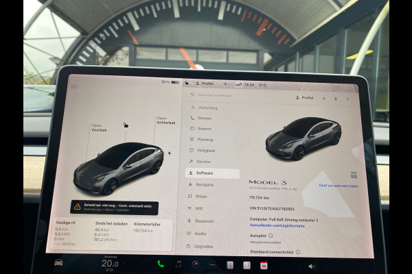 Tesla Model 3 Standard RWD Plus 60 kWh 85% SOH Trekhaak (1.000kg) Rijklaarprijs!