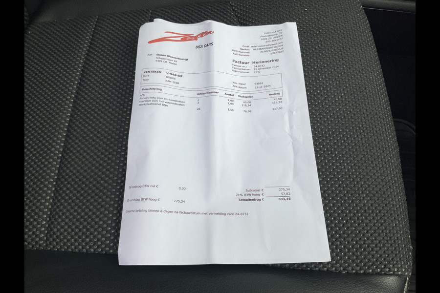 Dodge Ram 1500 5.7 V8 4x4 Sport Trekhaak Pano Alpine Nav/Cam NL-Auto Trekhaak