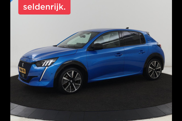 Peugeot e-208 EV GT 350 50 kWh | Stoelverwarming | Adaptive cruise | Camera | Leder-Alcantara | Keyless | Navigatie | Full LED | DAB | Climate control | Dodehoek detectie | Parkeerhulp