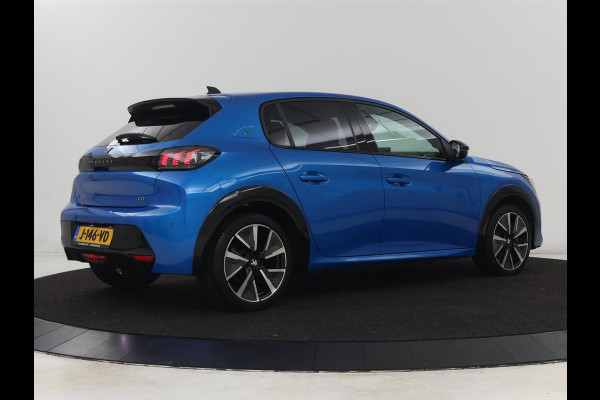Peugeot e-208 EV GT 350 50 kWh | Stoelverwarming | Adaptive cruise | Camera | Leder-Alcantara | Keyless | Navigatie | Full LED | DAB | Climate control | Dodehoek detectie | Parkeerhulp