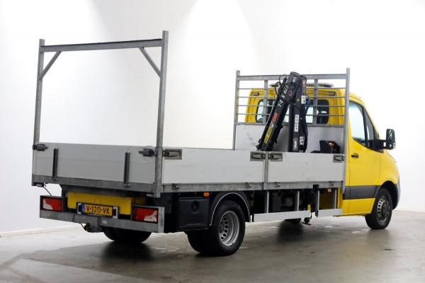 Mercedes-Benz Sprinter 516 CDI 163pk E6 Open Laadbak+HIAB T-CLX 029 Kraan PTO/Trekhaak 3500kg 01-2019