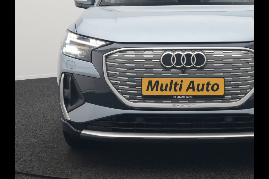 Audi Q4 e-tron 50 quattro S edition 77 kWh 299pk | Trekhaak Af Fabriek | Panodak | Adaptive Cruise | Head Up | Sonos Audio | Camera | Lederen Sportstoelen Memory & Verwarmd | Virtual | Navigatie | Keyless | 21"L.M |