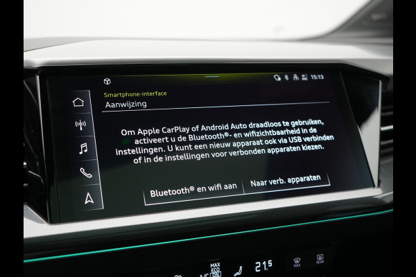 Audi Q4 e-tron 50 quattro S edition 77 kWh 299pk | Trekhaak Af Fabriek | Panodak | Adaptive Cruise | Head Up | Sonos Audio | Camera | Lederen Sportstoelen Memory & Verwarmd | Virtual | Navigatie | Keyless | 21"L.M |