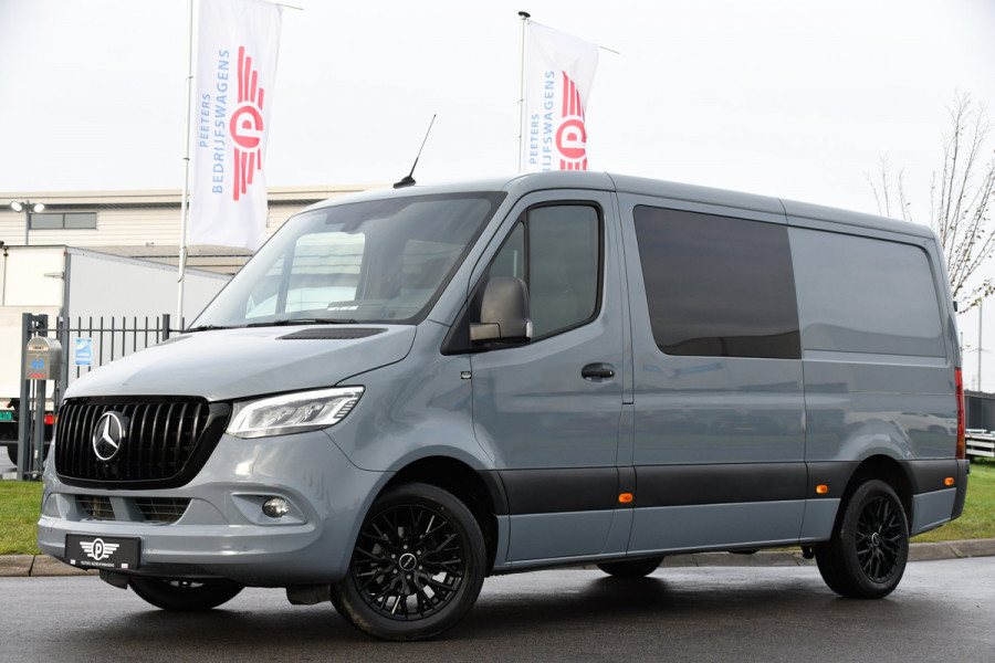 Mercedes-Benz Sprinter 317 1.9 CDI L2H1 DC RWD AMG Edition Camera, Cruise, Carplay, 170pk, Automaat, LED, Stoelverwarming, NAVI, Multimedia, Uniek! Dubbel Cabine