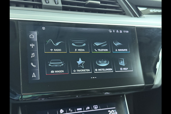 Audi e-tron 55 Quattro Edition 95kWh SOH 93% Leder Trekhaak Navi Ecc Cruise Control Pdc Elek.Achterklep Stoelverwarming Lmv 20" Led DAB 1e Eigenaar Origineel Nederlandse Auto