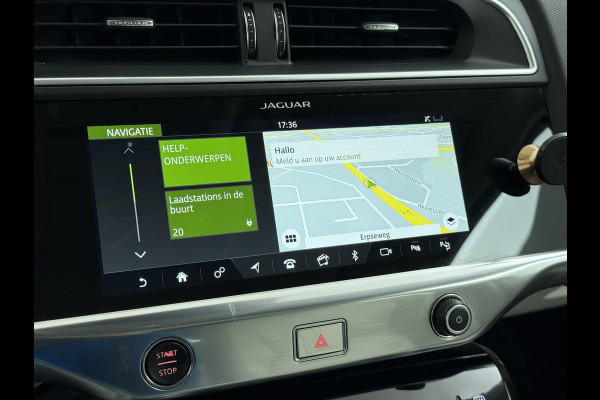 Jaguar I-PACE EV400 S AWD 90kWh Leder+Memory Panoramadak Camera Meridian®-Audio Stoelverwarming Navi Ecc Apple Carplay Android Auto Cruise Con Elek.Voorstoelen Voorruitverwarming DAB+ Led Verkeersbord detectie Rijstrooksensor Wifi Origineel Nederlandse Auto
