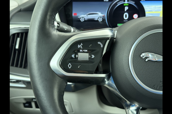 Jaguar I-PACE EV400 S AWD 90kWh Leder+Memory Panoramadak Camera Meridian®-Audio Stoelverwarming Navi Ecc Apple Carplay Android Auto Cruise Con Elek.Voorstoelen Voorruitverwarming DAB+ Led Verkeersbord detectie Rijstrooksensor Wifi Origineel Nederlandse Auto