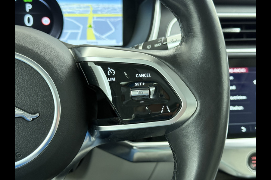 Jaguar I-PACE EV400 S AWD 90kWh Leder+Memory Panoramadak Camera Meridian®-Audio Stoelverwarming Navi Ecc Apple Carplay Android Auto Cruise Con Elek.Voorstoelen Voorruitverwarming DAB+ Led Verkeersbord detectie Rijstrooksensor Wifi Origineel Nederlandse Auto