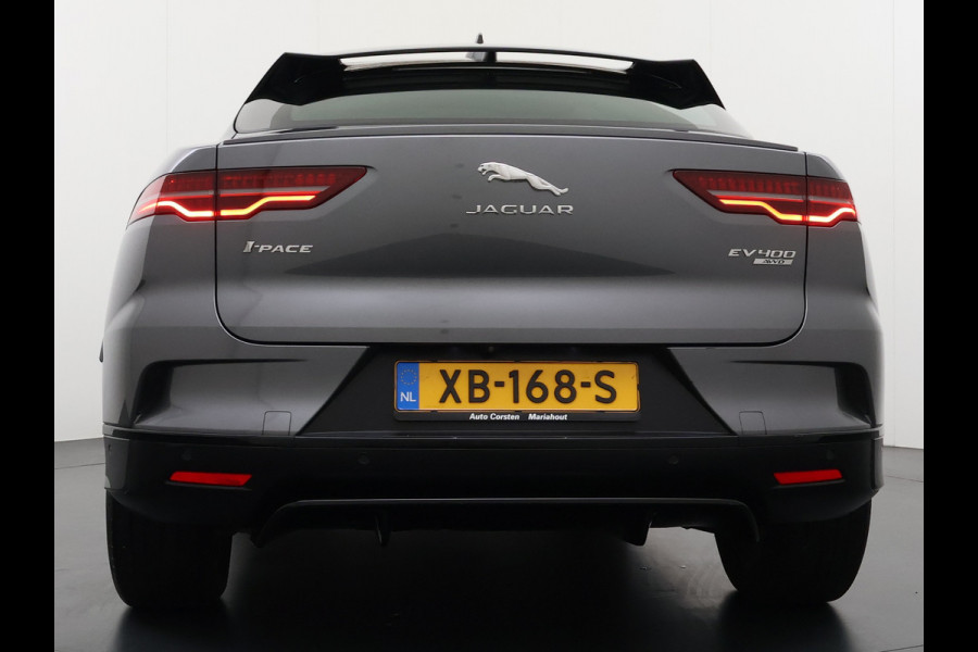 Jaguar I-PACE EV400 S AWD 90kWh Leder+Memory Panoramadak Camera Meridian®-Audio Stoelverwarming Navi Ecc Apple Carplay Android Auto Cruise Con Elek.Voorstoelen Voorruitverwarming DAB+ Led Verkeersbord detectie Rijstrooksensor Wifi Origineel Nederlandse Auto
