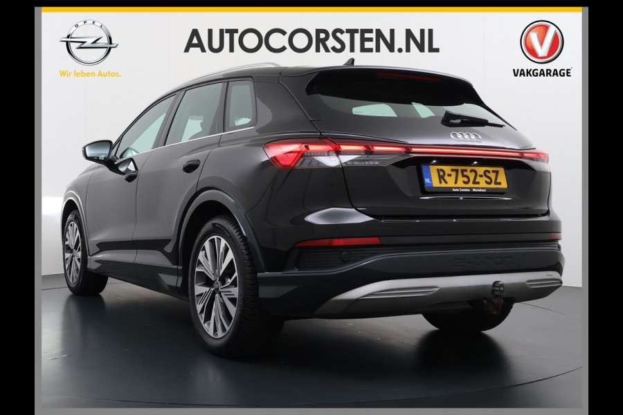 Audi Q4 e-tron 40 Advanced Edition 77kWh SOH 94% Adap.Cruise Trekhaak Navi-Plus Apple Carplay Android Auto Ecc Pdc Matrix Led Sportstoelen DAB Stoelverwarming Led Lmv 19" Elek.Achterklep Led-a-licht dynamisch 1e Eigenaar Origineel Nederlandse Auto 1.000kg Trekgewicht