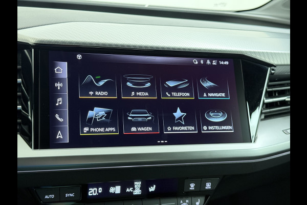 Audi Q4 e-tron 40 Advanced Edition 77kWh SOH 94% Adap.Cruise Trekhaak Navi-Plus Apple Carplay Android Auto Ecc Pdc Matrix Led Sportstoelen DAB Stoelverwarming Led Lmv 19" Elek.Achterklep Led-a-licht dynamisch 1e Eigenaar Origineel Nederlandse Auto 1.000kg Trekgewicht