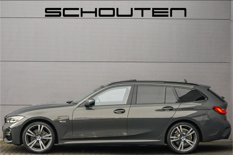 BMW 3 Serie Touring 320e M-Sport Dravitgrau Pano Leder Trekhaak 19"