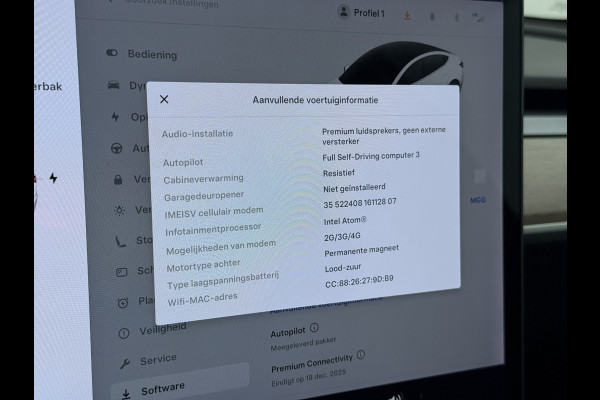 Tesla Model 3 RWD SR+ 325PK Lmv 18" AutoPilot FSD Leder Panoramadak Adaptive-Cruise Camera's Elektr.-Stuur+Stoelen+Spiegels+Geheugen+Easy-Entr Navi LED Comfortstoelen ACC DAB Voorverwarmen interieur via App Keyless One-Pedal-Drive SOH 86% Origineel Nederlandse auto tot 11kw laden thuis! 1.584kg licht!