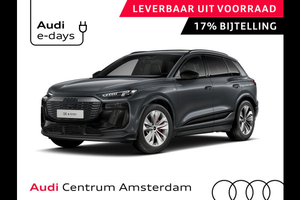 Audi Q6 e-tron S edition 83Kwh 252 pk SUV | Tech pakket plus | Glazen panoramadak | Lederen bekleding | Rode remzadels |