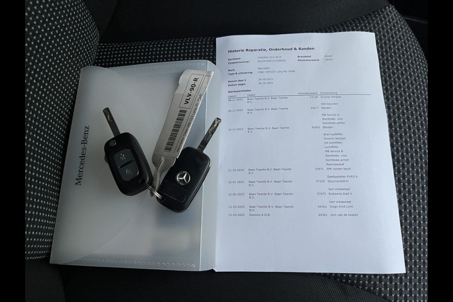 Mercedes-Benz Citan 109 CDI 90pk E6 Ambition BPM Vrij! Lease €240 p/m, Airco, Cruise controle, Schuifdeur, Mistlampen, Onderhoudshistorie aanwezig