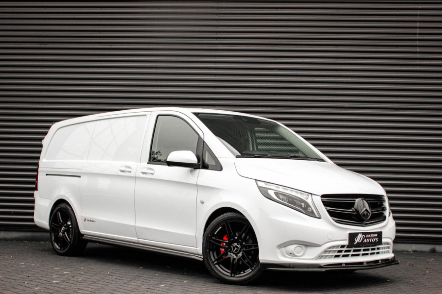 Mercedes-Benz Vito 163PK LANG JB-EDITION FULL BLACK / AMG / SPOILER / VERLAGINGSVEREN / NAVIGATIE / SIDE-BARS / FULL / NAVI