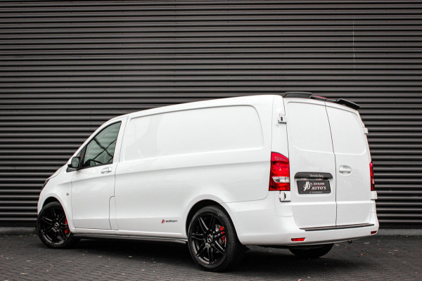 Mercedes-Benz Vito 163PK LANG JB-EDITION FULL BLACK / AMG / SPOILER / VERLAGINGSVEREN / NAVIGATIE / SIDE-BARS / FULL / NAVI