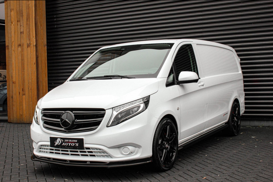 Mercedes-Benz Vito 163PK LANG JB-EDITION FULL BLACK / AMG / SPOILER / VERLAGINGSVEREN / NAVIGATIE / SIDE-BARS / FULL / NAVI