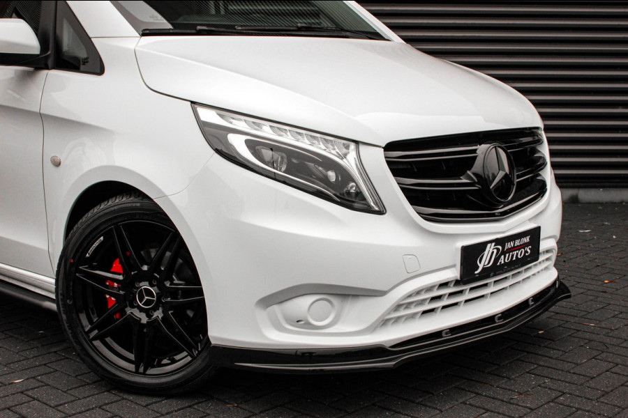 Mercedes-Benz Vito 163PK LANG JB-EDITION FULL BLACK / AMG / SPOILER / VERLAGINGSVEREN / NAVIGATIE / SIDE-BARS / FULL / NAVI