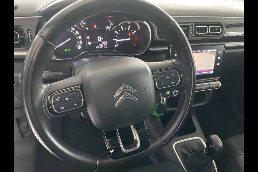 Citroën C3 1.2 PureTech S&S Feel Edition Airco - Cruise control - Parkeersensoren achter - Navigatiesysteem - Mistlampen voor - Bluetooth - Start/stop systeem - stuur multifunctioneel