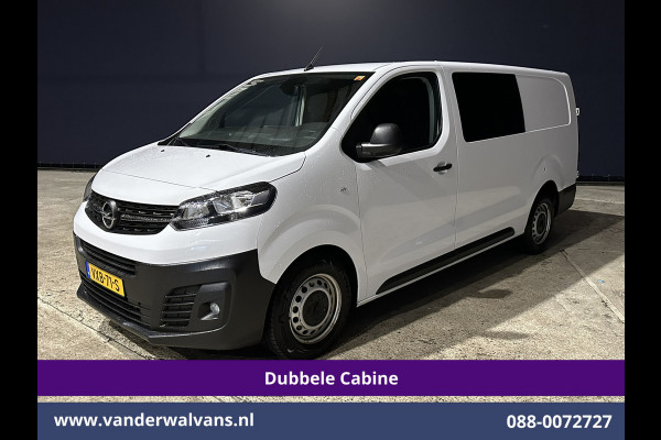 Opel Vivaro 2.0CDTI 145pk L3H1 Dubbele Cabine Euro6 Airco | 6-Zits | Navigatie | 2500kg Trekhaak | Apple Carplay Android Auto, Cruisecontrol, Parkeersensoren