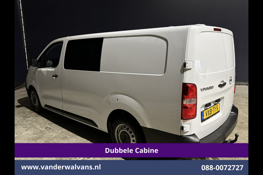 Opel Vivaro 2.0CDTI 145pk L3H1 Dubbele Cabine Euro6 Airco | 6-Zits | Navigatie | 2500kg Trekhaak | Apple Carplay Android Auto, Cruisecontrol, Parkeersensoren