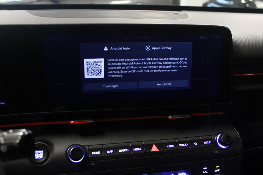 Hyundai Kona 1.6 GDI 130PK HEV N LINE | *NIEUWE AUTO!* | NAVIGATIE | DRAADLOZE APPLE CARPLAY/ANDROID AUTO | ADAPTIVE CRUISE CONTROL | CLIMATE CONTROL | DODEHOEK DETECTIE | DRAADLOZE TELEFOONLADER |  18" LICHTMETALEN VELGEN | ACHTERUITRIJ CAMERA | PARKEERSENSOREN VOOR EN ACHTER | KEYLESS ENTRY/START | DAB+ RADIO | ELEKTRISCH BEDIENBARE ACHTERKLEP | SFEER VERLICHTING | FULL LED KOPLAMPEN |