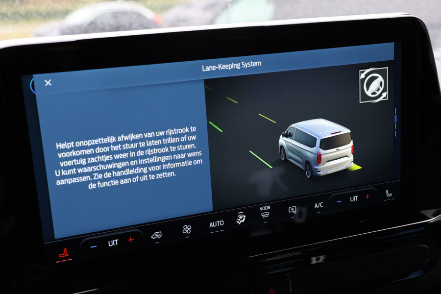 Ford E-Transit Custom 320 L2H1 Limited 65 kWh 218 PK | 328 KM Range | ACC | Blind Spot | L+R Schuifdeur | LED Koplampen + achterlichten | Stuur- en stoelverwarming | CarPlay | Camera | Zero Emission