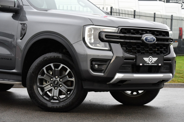 Ford Ranger 2.0 Super Cab EcoBlue Wildtrak Adaptieve Cruise, 360 Camera, Carplay, 3500kg Trekhaak, LEDER, LED, 204pk, Automaat, Uniek!